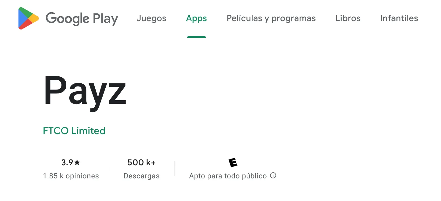 Google Play app EcoPayz