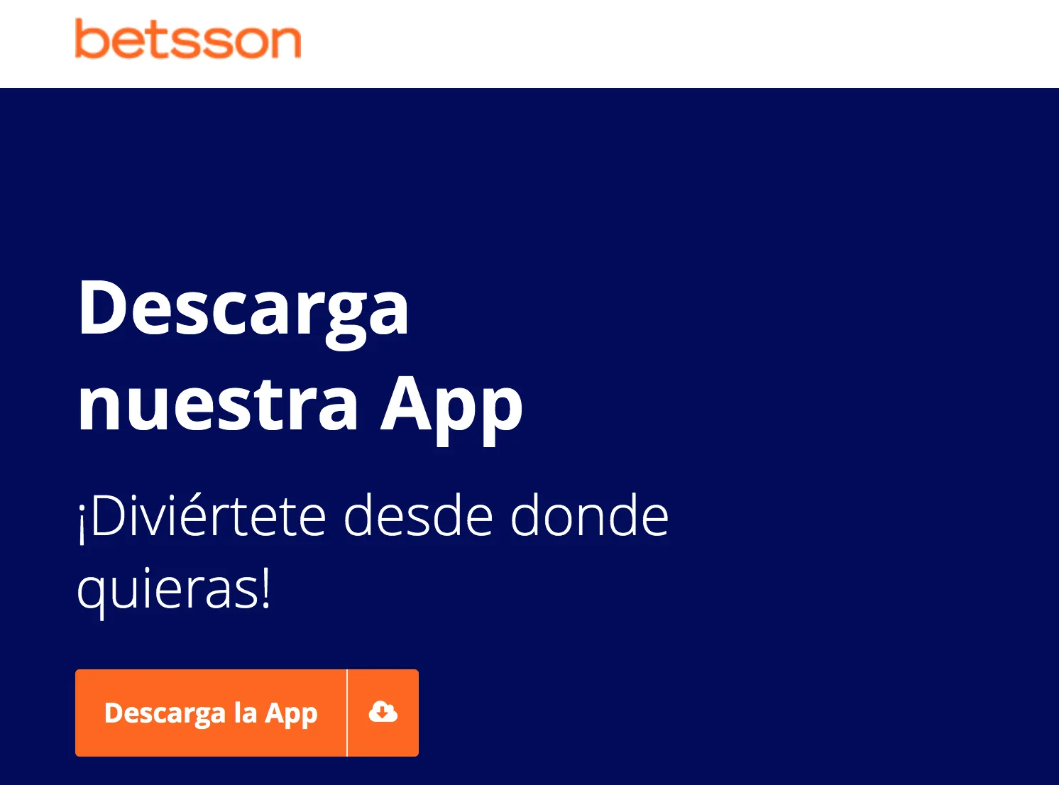 Betsson app casino móvil