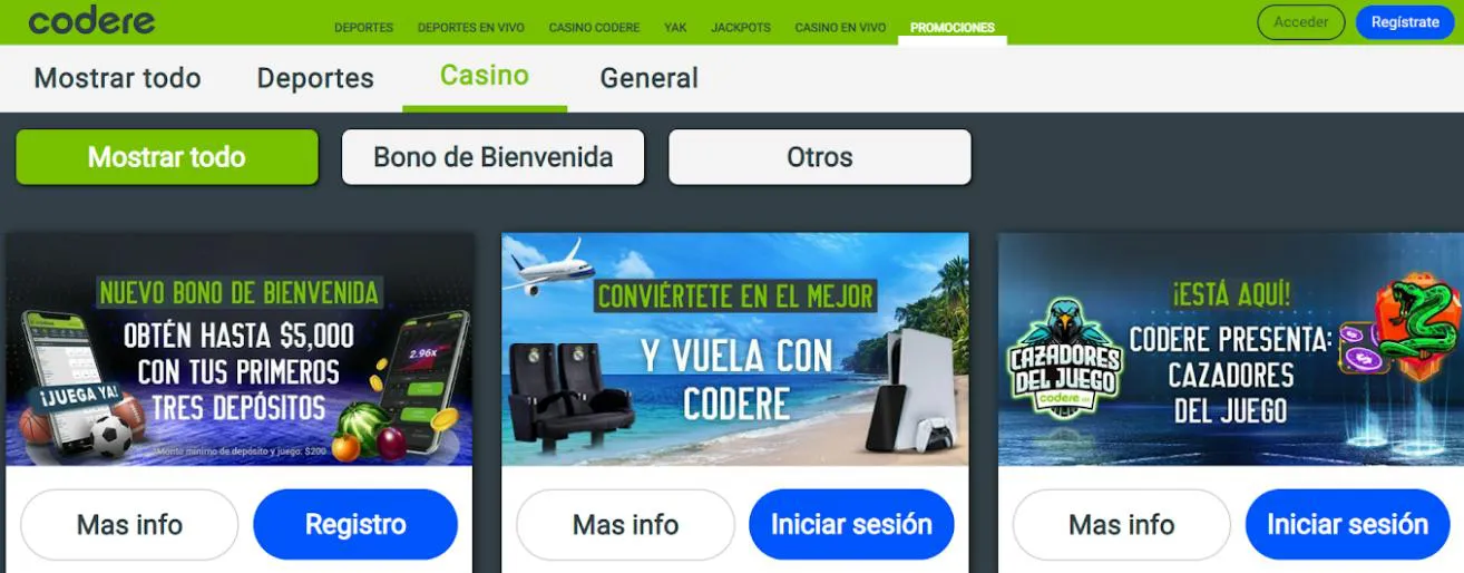 bono recarga casinos codere