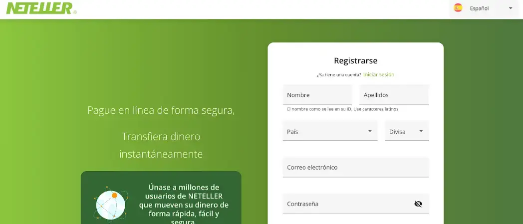 Registro Neteller