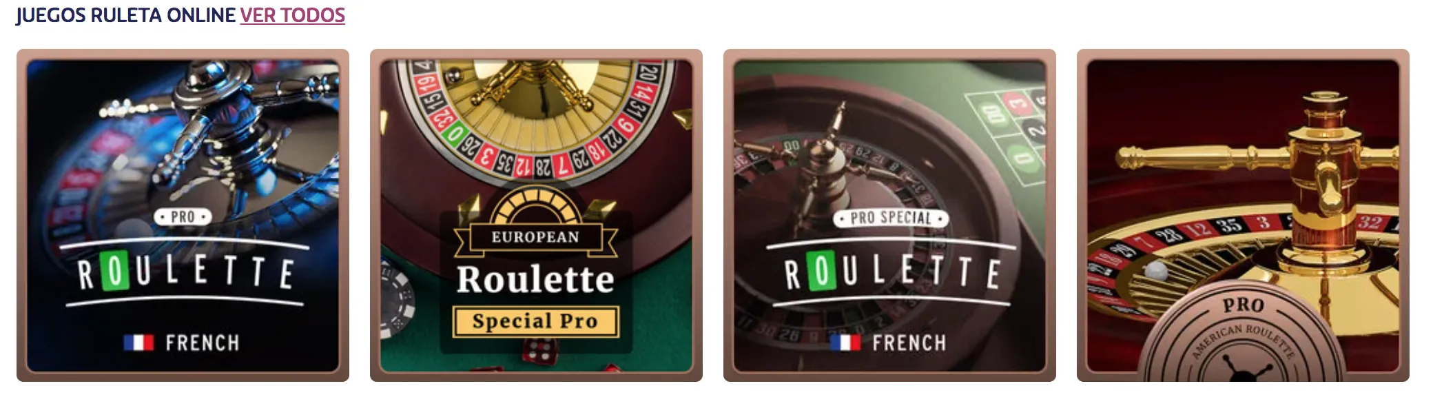 Juegos ruleta online