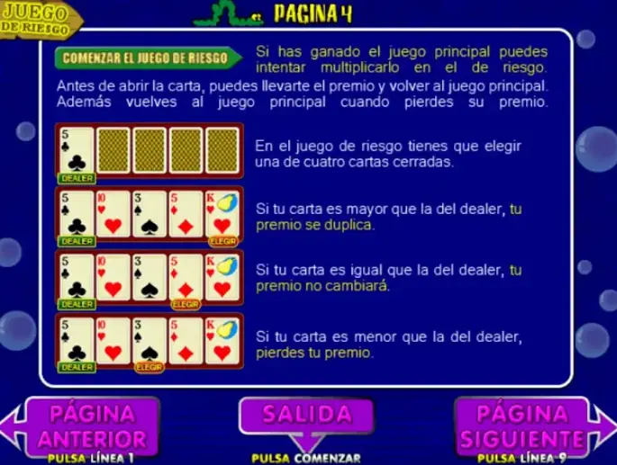 Juego riesgo Fruit Cocktail