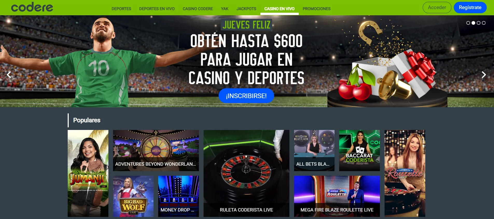 bonos casinos codere