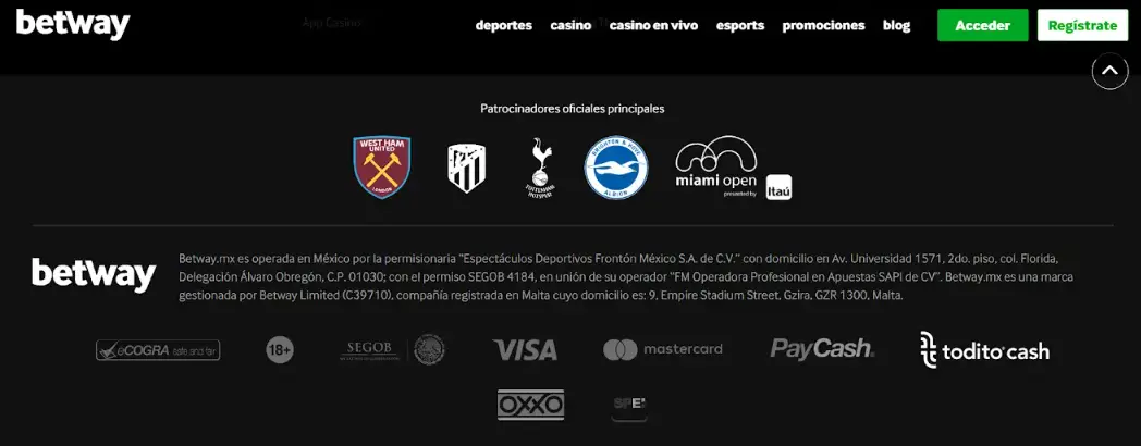 Mastercard casino online betway